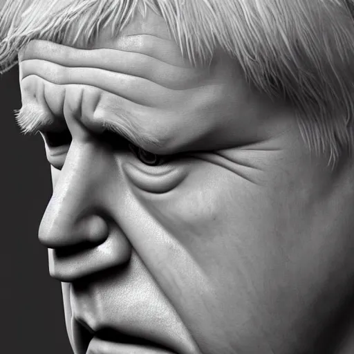 Prompt: ultra realistic Boris Johnson crying on the naughty step with a pool of tears under him, 8k, perfect lighting, high contrast, wide-angle, Nikon mirrorless, sad, trending on artstation, brexit