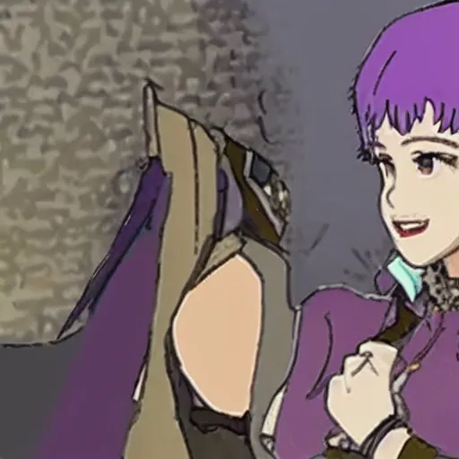 Image similar to bernadetta from fire emblem on duck dynasty