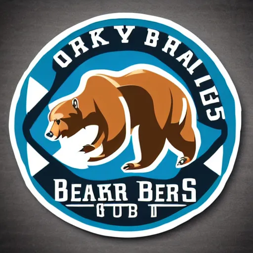 Image similar to concept logo design for a grizzley bears football team