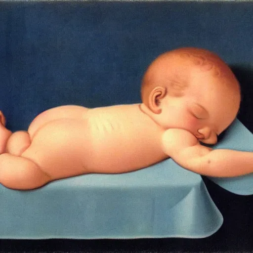 Prompt: magritte gastroschisis