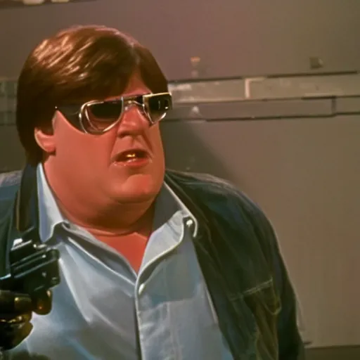 Image similar to film still of peter griffin in terminator ( 1 9 7 7 ), 4 k, hd