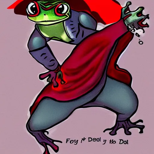 Prompt: frog in the style of devil may cry