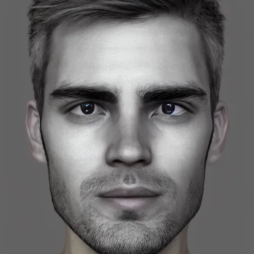 Prompt: A handsome and cute man, close-up portrait, trending on artstation, artstationHD, artstationHQ, artstation digital artwork, photorealistic imagery, photorealistic facial features, intricate, 4k, 8k