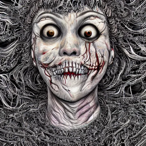 Image similar to greatest transfer of wealth to the rich in history scariest horror nightmare by junji ito and horiyoshi iii, digital art, deepdream cosmic, 3 d high definition, trending on artstation, photorealistic, high resolution, 8 k, octane, hyper detailed, trending on deviantart highly detailed and intricate, sharp focus, photography, unreal engine