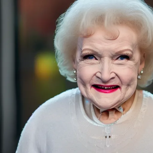 Image similar to cyborg betty white