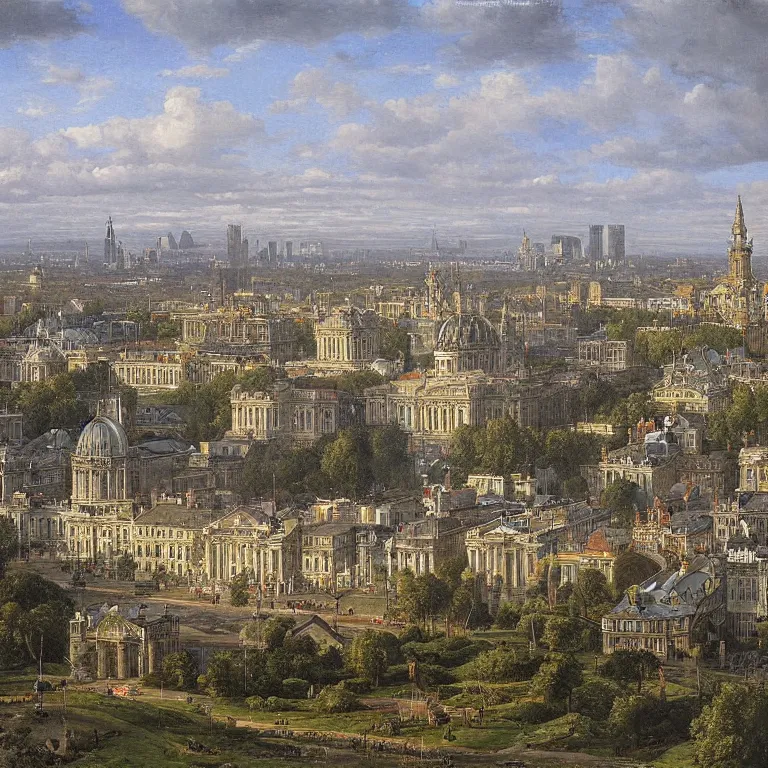 Image similar to city of dublin by ivan shishkin