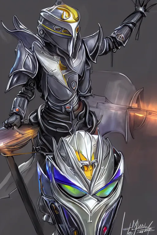 Image similar to helmet armor guardian destiny in witch queen illumination ray tracing hdr fanart arstation by sung choi robot ninja mask and eric pfeiffer and gabriel garza and casper konefal