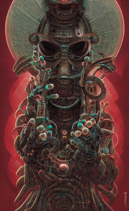 Image similar to cyberpunk cultist by naoto hattori