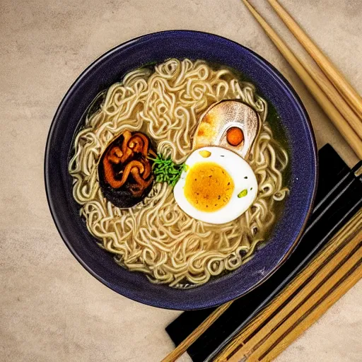 Image similar to ! dream rat in ramen bowl, michelin star restaurant, award winning photo, food photography, 4 k