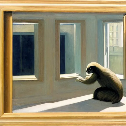 Image similar to sloth by Edward Hopper