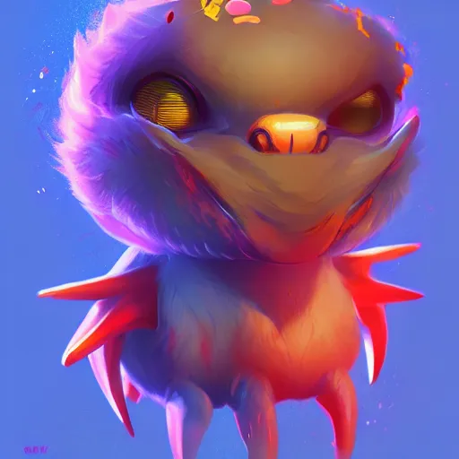 Image similar to cute creatures. bright art masterpiece artstation. 8k, sharp high quality illustration in style of Jose Daniel Cabrera Pena and Leonid Kozienko, magical colored theme, concept art by Tooth Wu,