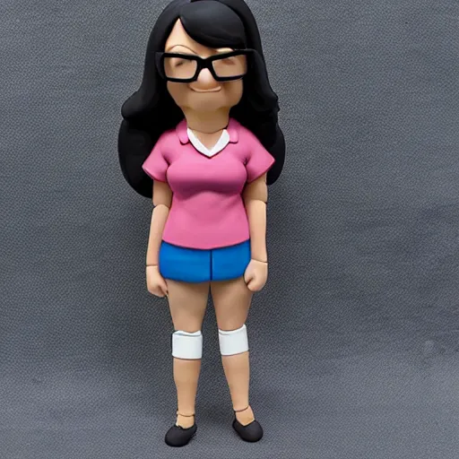 Image similar to Tina Belcher figure Made of clay