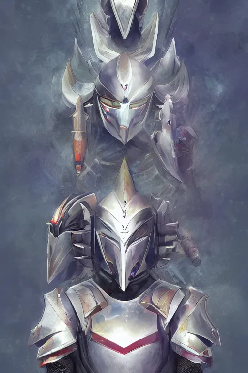 Image similar to helmet armor guardian destiny in witch queen illumination ray tracing hdr fanart arstation by sung choi robot ninja mask and eric pfeiffer and gabriel garza and casper konefal