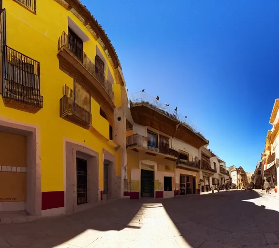 Prompt: First-Person VR POV screenshot. Walking through Parada de Arriba, Spain. Trending on Artstation. Lighting, colors, and shading by James Gurney.