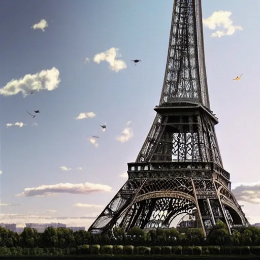 Image similar to rejected designs for the eiffel tower