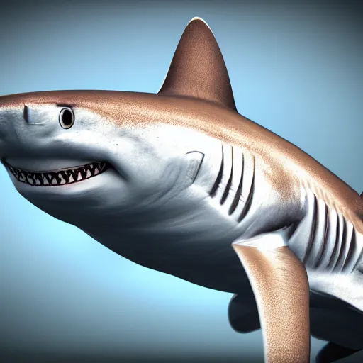 Prompt: shark anthony, in the style of yuga labs, ultra super mega photorealistic, portrait, unreal engine 5, render,