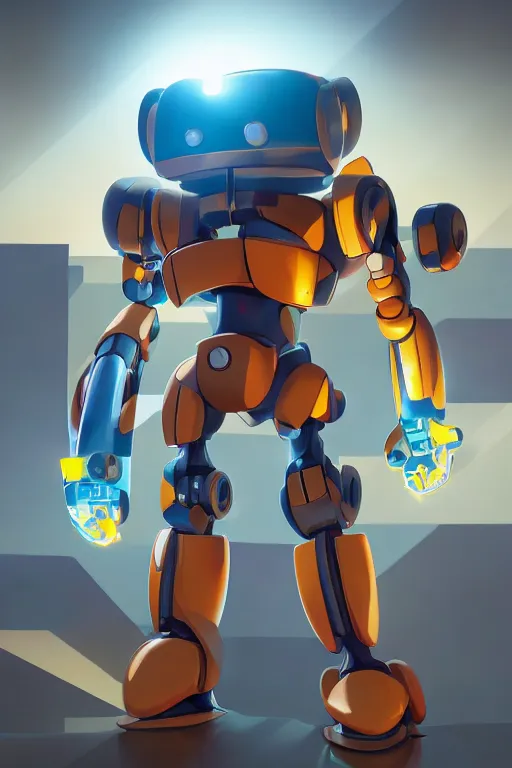 Image similar to metabots medabots medarotto medarot robot minimalist comics, behance hd by jesper ejsing, by rhads, makoto shinkai and lois van baarle, ilya kuvshinov, rossdraws global illumination ray tracing hdr radiating a glowing aura