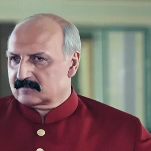 Image similar to Alexander Lukashenko in an indian film, cinematic still