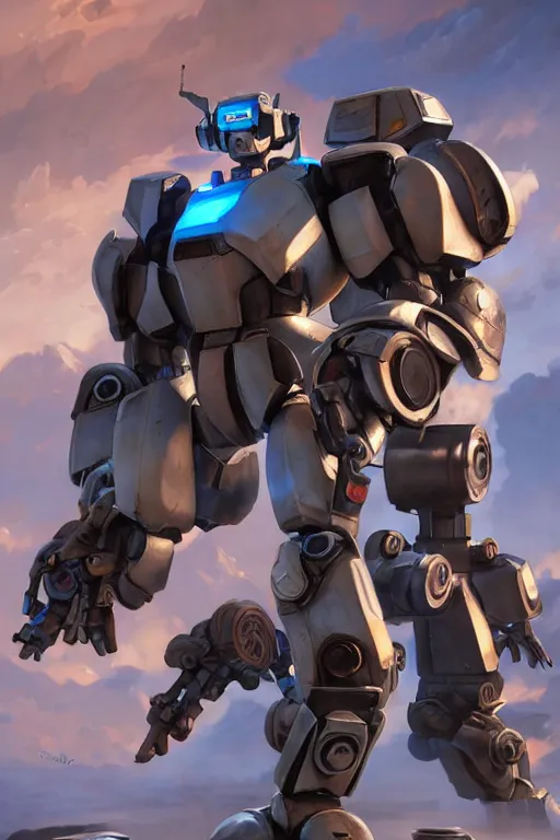 Image similar to mechwarrior 5 : mercenaries mech megaman transformer robot boss tank engine game octane render, 4 k, hd 2 0 2 2 3 d cgi rtx hdr style chrome reflexion glow fanart jesper ejsing, by rhads, makoto shinkai borderlands and by feng zhu rossdraws artstation by digital cinematic pixar and disney unreal zbrush central hardmesh