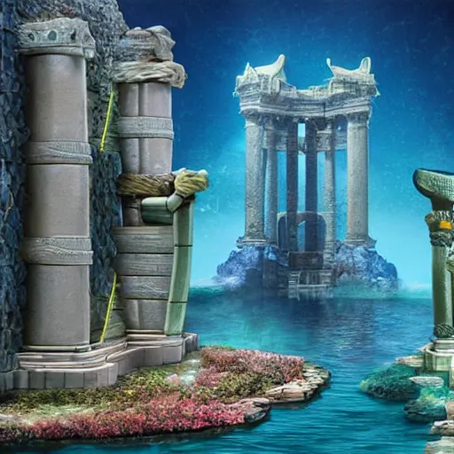 Image similar to the city of atlantis,