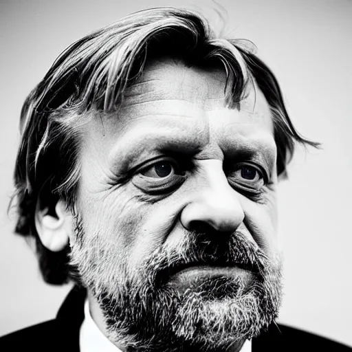 Image similar to slavoj zizek as the villain in christopher nolan's next blockbuster film