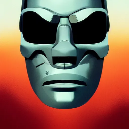 Image similar to face icon stylized minimalist terminator dark fate, loftis, cory behance hd by jesper ejsing, by rhads, makoto shinkai and lois van baarle, ilya kuvshinov, rossdraws global illumination