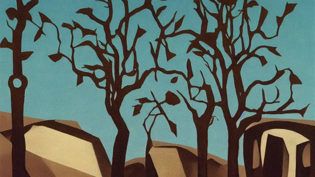 Image similar to abstract primitivism minimalism art painting, lines, forms, shapes, in style ofrene magritte