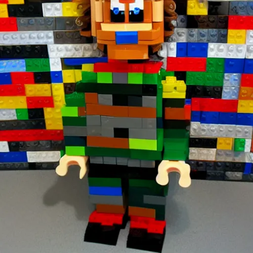 Image similar to chuckie finster made of legos