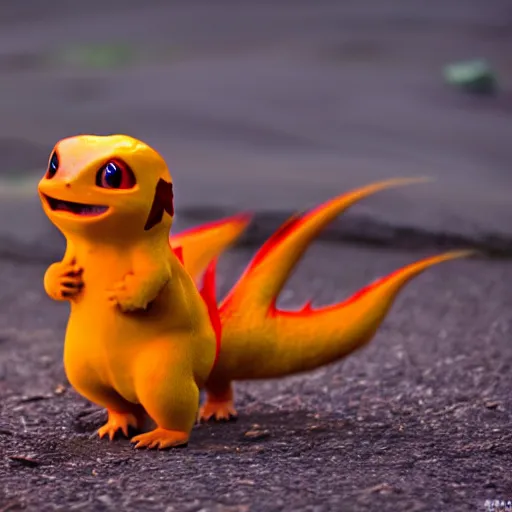 Image similar to real life charmander, professional photography, national geographic