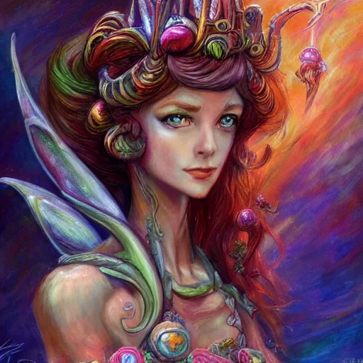 Image similar to a xenomorph fairy princess by senior concept artist josephine wall, high resolution, trending on artstation