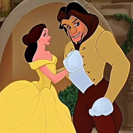 Image similar to a male version of belle from beauty and the beast