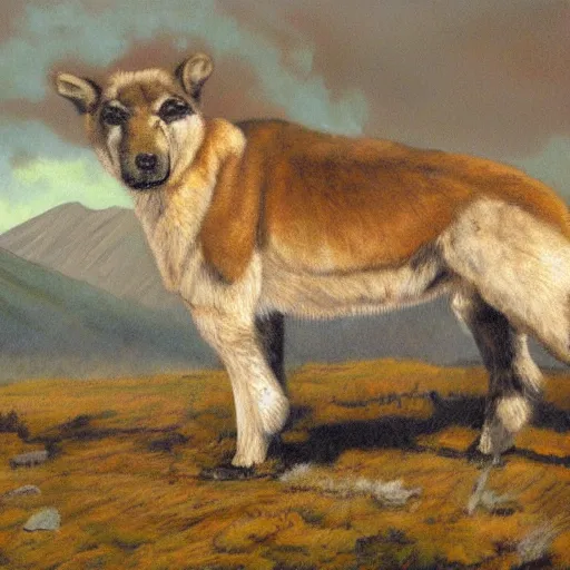 Prompt: painting of tundra, by john avon