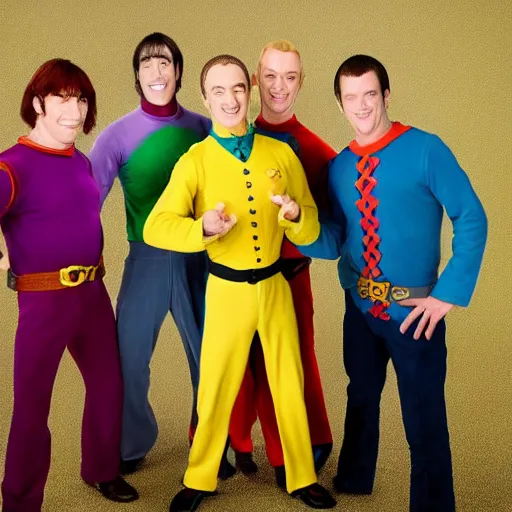 Prompt: The Wiggles as the Fellowship of the Ring