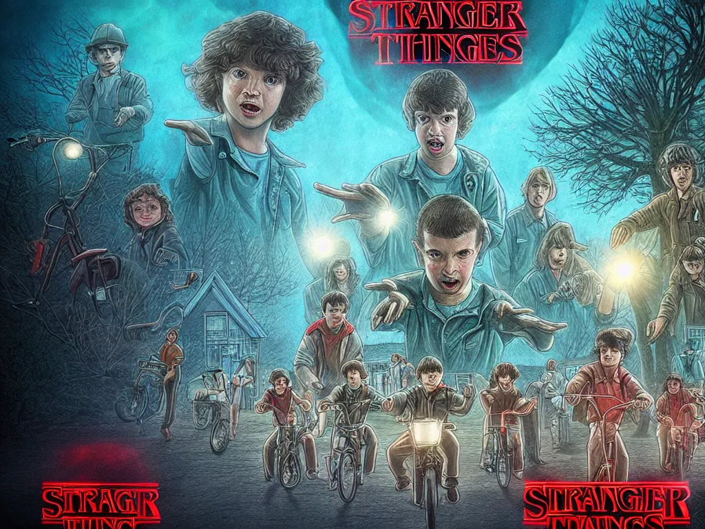 prompthunt: Dwayne Johnson in stranger things season 5 poster