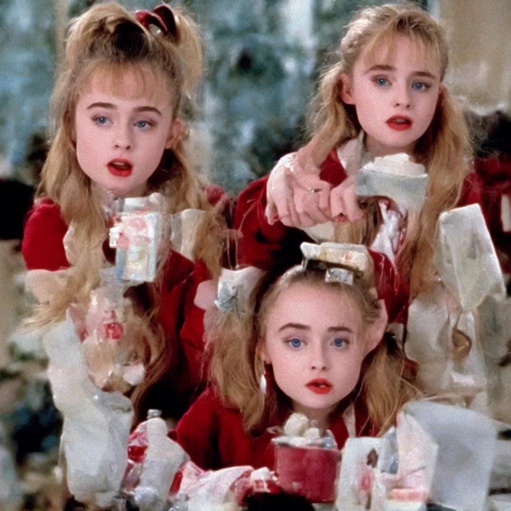 Image similar to sabrina carpenter in home alone ( 1 9 9 0 )