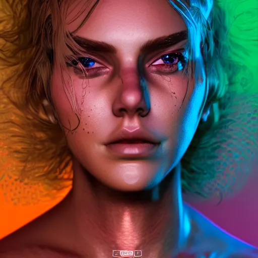 Image similar to mrsaucy. hyperdetailed photorealism, 1 0 8 megapixels, amazing depth, glowing rich colors, powerful imagery, psychedelic overtones, 3 d finalrender, 3 d shading, cinematic lighting, artstation concept art