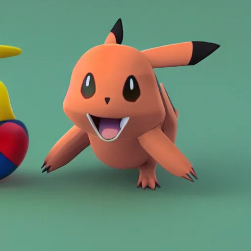Prompt: new! pokemon! that doesn't exist, 3 d rendered