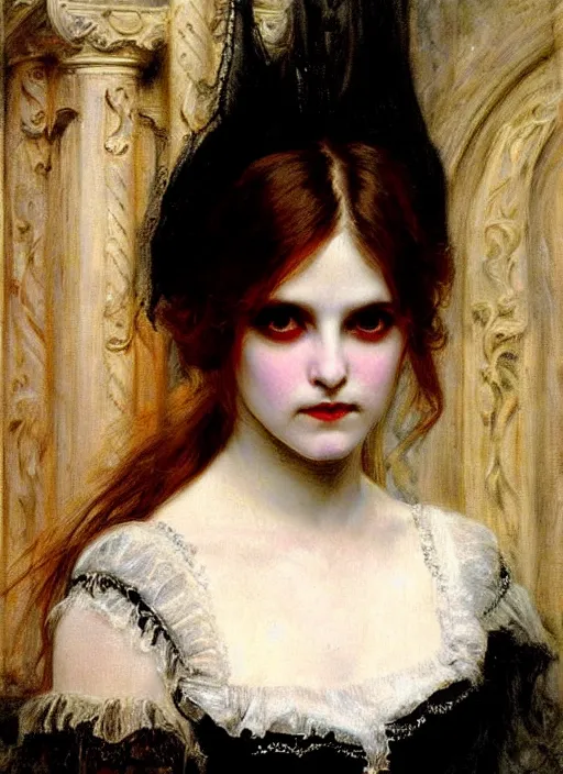 Prompt: gothic!! princess portrait. by william henry hunt * *, highly detailded
