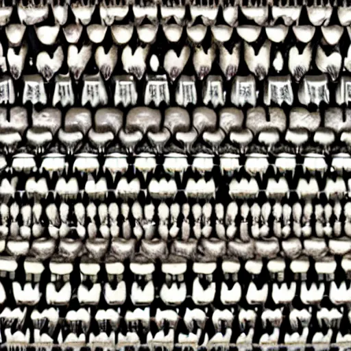 Image similar to endless rows of teeth