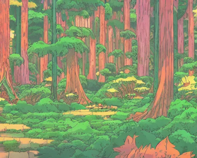 Prompt: anime forest background from he-man
