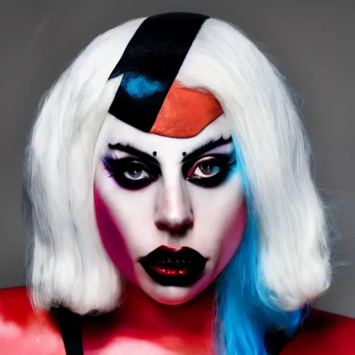 Prompt: Lady Gaga as Harley Quinn 8k hdr