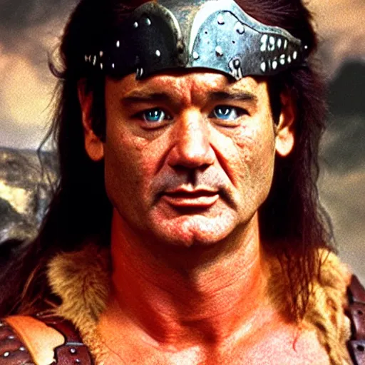 Image similar to bill murray as conan the barbarian