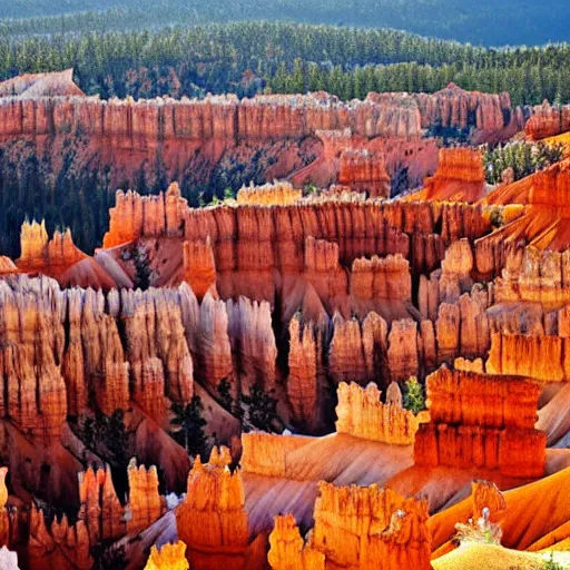 Image similar to the landscape of bryce canyon