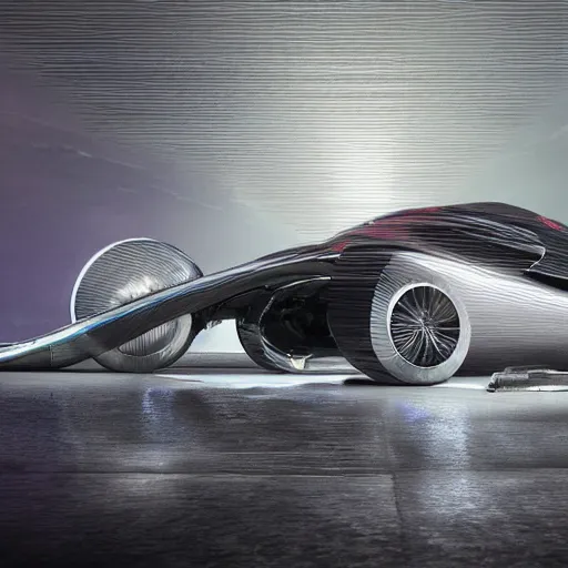 Image similar to car : motherboard forms designed by zaha hadid, sci-fi futuristic ultra realistic photography, keyshot render, octane render, unreal engine 5 lumen, high oiled liquid glossy specularity reflections, ultra detailed, golden hour, dramatic lighting 4k, 8k, 16k in the style ofblade runner 2049 Cyberpunk 2077 ghost in the shell thor 2 marvel film : tilt shift: sharp focus