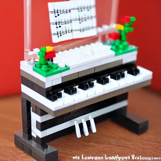 Image similar to a lego piano