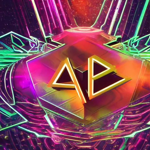 Image similar to a and w vaporwave logo, digital art, cosmic, 3 d high definition, trending on art station, photorealistic, high resolution, 8 k, octane, hyper detailed, insane details, intricate, elite, ornate, elegant trend, highly detailed and intricate, sharp focus, photography, unreal engine