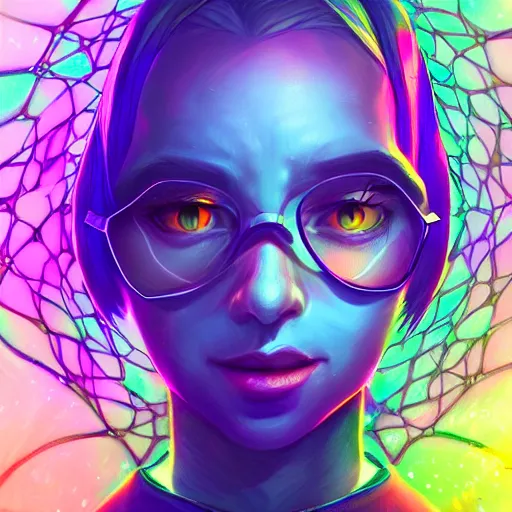 Image similar to skill magic geek inside matrix deepdream radiating a glowing aura stuff loot legends stylized digital illustration video game icon artstation lois van baarle, ilya kuvshinov, rossdraws,