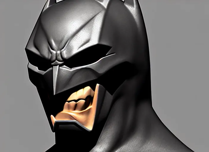 Image similar to batman head, stylized stl, 3 d render, activision blizzard style, hearthstone style, darksiders art style, greg rutkowski style