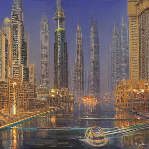 Image similar to gta : dubai, by donato giancola