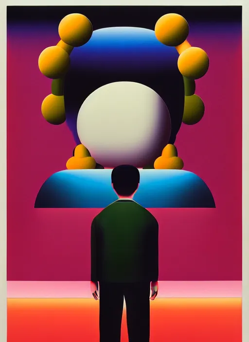 Image similar to insight a men by shusei nagaoka, kaws, david rudnick, airbrush on canvas, pastell colours, cell shaded!!!, 8 k